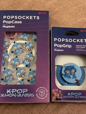PopSockets K-Pop Demon Hunters PopCase & PopGrip - Blue Character Design